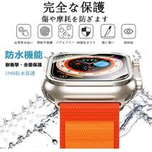 【開封のみ】Jazolmky ★アップルウォッチ液晶防水ケース 対応 Apple Watch Ultra/Ultra 2 用 360°保護 トランスペアレント, 49mm_画像2