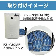 【開封のみ】YUKI TRADING ★加湿フィルター FZ-E100MF(枠付き) FZE100MF シャープと取付互換性のある加湿フィルター 空気清浄機用交換_画像7