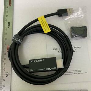 【開封のみ】ELECABLE★ USB - HDMI アダプターケーブル、macOS/Windows 11/10/8/7 用、USB 3.0 - HDMI オス HD 1080P (1.8M)の画像6