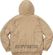 正規店購入 新品未使用 Supreme Zig Zag Stitch Puffy Jacket TAN サイズ：M シュプリーム ジグ ザグ ステッチ パフィー ジャケット_画像2