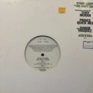シンディ・ローパー Cyndi Lauper YOU DON’T KNOW 12インチ LP レコード 5点以上落札で送料無料b
