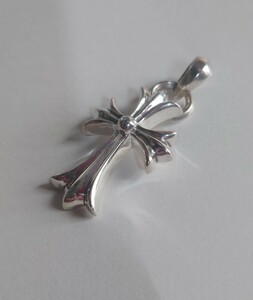 インボイス原本付属　Chrome Hearts CH Cross Pendant Small / Plain Bail 　クロムハーツ　CHスモールクロス　with ベイル