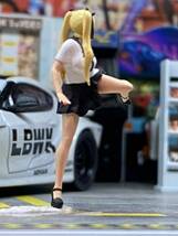 1/64　女子高生　制服　美脚　パンチラ　フィギュア　精密塗装　トミカサイズ　ジオラマ　MINI GT LBWK 日本未発売　ミニカー _画像8