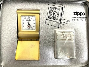 【内袋未開封】ZIPPO ジッポー ライター 2000年製 J-WFS US リミテッドエディション ジャーニーキット付 時計付 特別限定品 シリアル入り