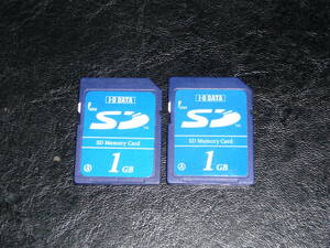  operation guarantee!I*O DATA SD card 1GB 2 pieces set 