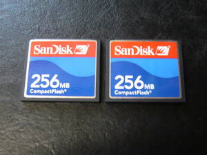 動作保証！SanDisk CFカード 256MB ２枚セット