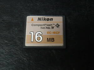  operation guarantee!Nikon EC-16CF CF card 16MB