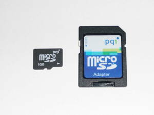 動作保証！pq1 microSD ＳＤカード 1GB SDカードアダプタ付