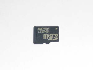 動作保証！送料無料！BUFFALO microSD ＳＤカード 128MB ①