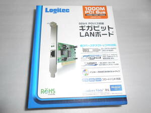 新品/未開封/即決■Logitec　32bit　PCIバス対応　ギガビットLANボード　LAN-GTJ/PCI