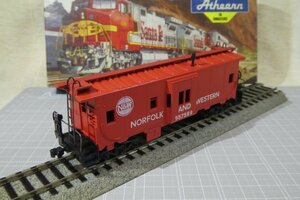 ジャンク_【ATHEARN】アサーン カブース　HO 1177 Bay Window Caboose Car Norfolk&Western