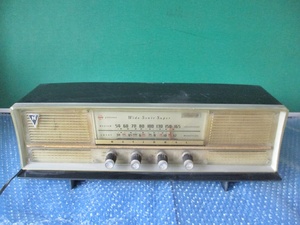  vacuum tube radio National DX-365 old radio that time thing operation not yet verification Showa Retro junk collection Vintage 