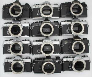 OLYMPUS オリンパス OM-1 OM-2 ボディ ブラック シルバー フィルムカメラ 12台 セット まとめ