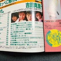 ORE1988/4月号 南野陽子ピンナップ　渡辺満里奈　吉田真里子　工藤静香　小川範子　坂上香織　藤谷美紀_画像6