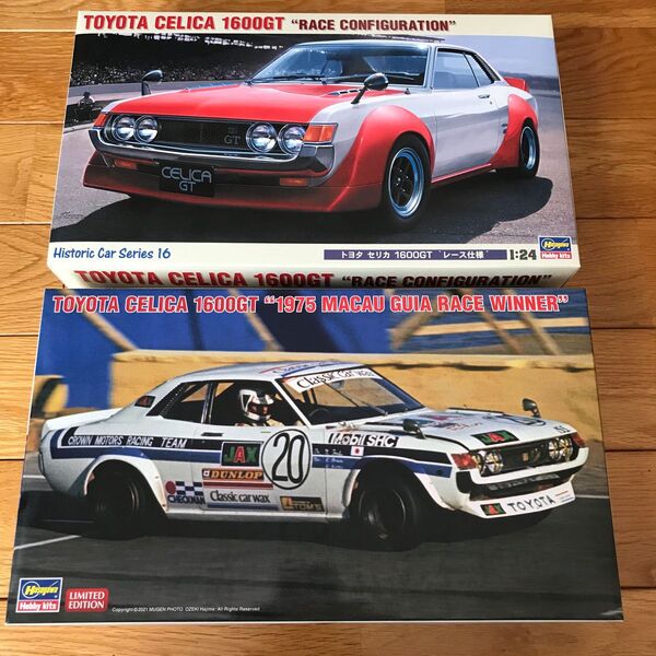 未組立 ハセガワ 1/24 トヨタセリカ1600GT レース仕様 & マカオギアレースウィナー 限定品