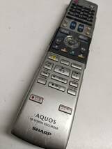 【FB-40-126】 SHARP/シャープ AQUOS GA557PA テレビリモコン レコーダー DV-AC55/DV-AC52用 動確済_画像1