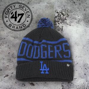 ◆日本未発売◆47Brand Los Angeles Dodgers Cuff Knit Pom Beanie ポンポンビーニー　ポンビーニー　ニットキャップ　大谷翔平　ニット帽