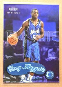 COREY MAGGETTE (コーリー・マゲッティ) 1999-00 FLEER MYSTIQUE ROOKIE ルーキー 2999枚限定 トレーディングカード 【NBA,マジック,MAGIC