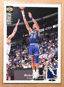 MICHEAL WILLIAMS (マイケル・ウィリアムズ) 1994 UPPER DECK トレーディングカード 【NBA,WOLVES,ミネソタティンバーウルブズ】