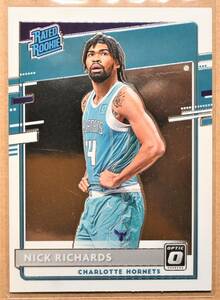 NICK RICHARDS (ニック・リチャーズ) 2020-21 OPTIC RATED ROOKIE ルーキー トレーディングカード 【NBA,ホーネッツ,HORNETS】