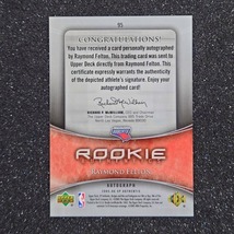 ◆【Rookie Auto 1st# １／５】Raymond Felton 2005-06 UD Sp Authentic Autographed Rookie Authentics 5枚限定　◇検索：直筆サイン_画像3