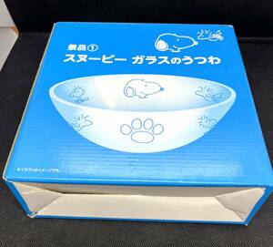 未使用☆LAWSON ローソン「スヌーピーガラスのうつわ」２個セット　非売品　箱付　食器　お皿/2707