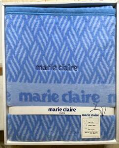 [ unused ] blanket cotton 100% marie claire Marie Claire 140×190 single size blue /kyou