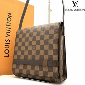 1円■極美品■ LOUIS VUITTON ルイヴィトン トライベッカ ミニ ダミエ エベヌ ショルダーバッグ トートバッグ 肩掛け N51160 レディース 