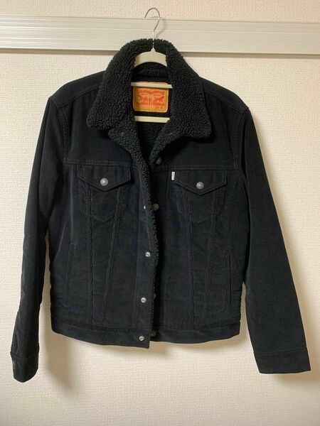 Levi’s(リーバイス)コーデュロイボアジャケット S (160-165cm)ブラック USED