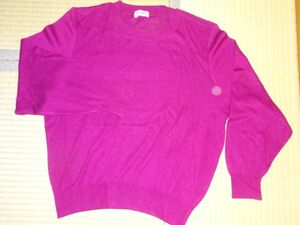 薄手　セーター　赤紫　濃いピンク　COSMO
