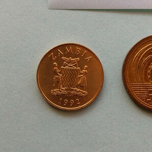 外国コイン ザンビア  (Rー８０７) １クワチャ硬貨 １９９２年 鳥 (鷲)の画像7