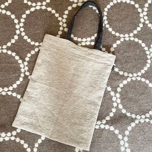 #21 ハンドメイド リネン トートバッグ