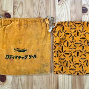 【ロディ・1960年代】リール袋 ２枚セット ロディマチック RODDY 稲村製作所 /大和精工 オールドダイワの画像1