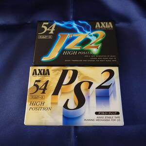 【未使用/未開封】 アクシア AXIA J'z2 54 PS2 54 ハイポジ ハイポジション 2本セット カセットテープ