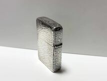 【喫煙具】着火確認済 ZIPPO ジッポー ジッポ ライター オイルライター STERLING スターリングシルバー ハンマートーン 旧ロゴ 現状品_画像4