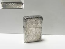 【喫煙具】着火確認済 ZIPPO ジッポー ジッポ ライター オイルライター STERLING スターリングシルバー ハンマートーン 旧ロゴ 現状品_画像1