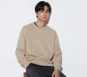 【緊急値下げ・新品】UNIQLOスウェット長袖XLベージュ