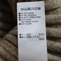 マウジー MOUSSY 女性らしい印象 編地切替 ワイドリブ ロング ルーズ ニットワンピース 長袖 ベージュ レディース ミモレ丈 スリット FREE_画像7