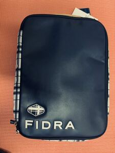 フィドラ　FIDRA ゴルフ　シューズバッグ　新品未使用　靴入れ　ネイビー　チェック　ナイロン