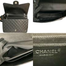 シャネル CHANEL デカマトラッセ34 A58601 ブラック /シルバー金具 キャビアスキン ショルダーバッグ レディース 中古_画像10