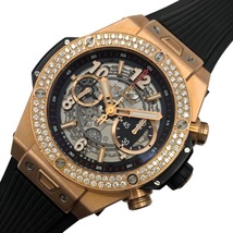 ウブロ HUBLOT ビッグバン　ウニコ 411.OX.1180.RX.1104 キングゴールド　ダイヤモンド　腕時計 メンズ 中古_画像1