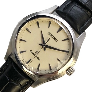 セイコー SEIKO メンズウォッチ SBGX009 アイボリー SS×レザー 腕時計 メンズ 中古