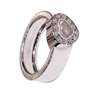  Chopard Chopard happy бриллиант Heart кольцо 750WG K18 белое золото ювелирные изделия б/у 