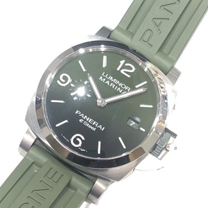 パネライ PANERAI ルミノール マリーナ eスチール ヴェルデ ズメラルド PAM01356 グリーン SS 腕時計 メンズ 中古