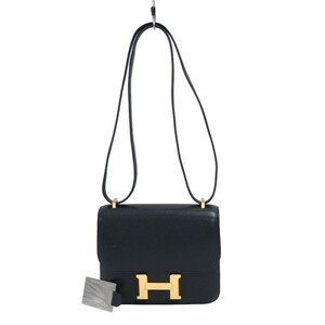 エルメス HERMES コンスタンス３ ミニ B刻 ブラック ゴールド金具 シェ