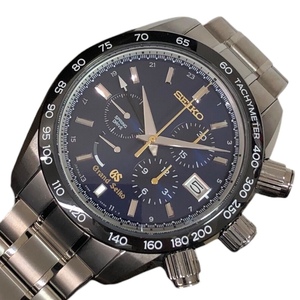 セイコー SEIKO スプリングドライブ クロノグラフ GMT SBGC013 ステンレススチール 腕時計 メンズ 中古