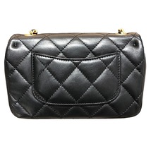 シャネル CHANEL ミニマトラッセ20 AS3456 ブラック/GD金具 ラムスキン ショルダーバッグ レディース 中古_画像2