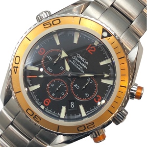  Omega OMEGA Seamaster Planet Ocean 600M 2218.50.00 черный нержавеющая сталь наручные часы мужской б/у 