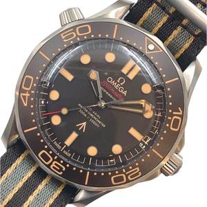  Omega OMEGA Seamaster diver 300M 007 edition 210.92.42.20.01.001 Brown titanium wristwatch men's used 