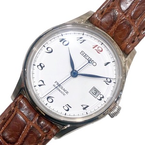 セイコー SEIKO プレザージュセイコーウォッチサロン専用モデル SARA017 ホワイト ステンレススチール 腕時計 メンズ 中古